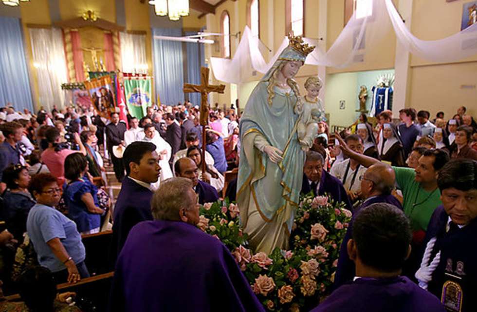 Catholic procession in Mexico