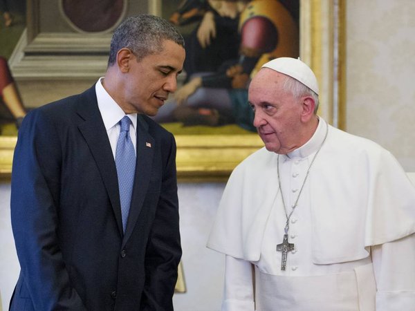 2014 President Barack Obama meets with Pope Francis at the Vatican. Pope Francisâ€™ highly anticipated visit to the White House next month will put on display his common cause with President Barack Obama on many issues