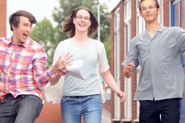 A-level results celebrations