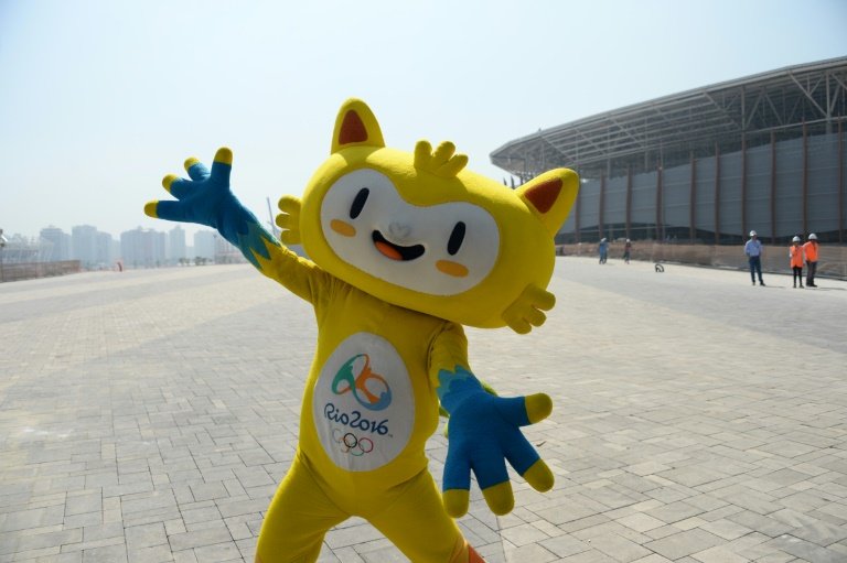 Vinicius the mascot of the Rio 2016 Olympic Games at the Olympic Park in Rio de Janeiro