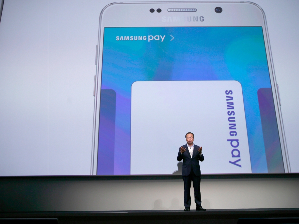 APSamsung CEO JK Shin announcing Samsung Pay on Thursday