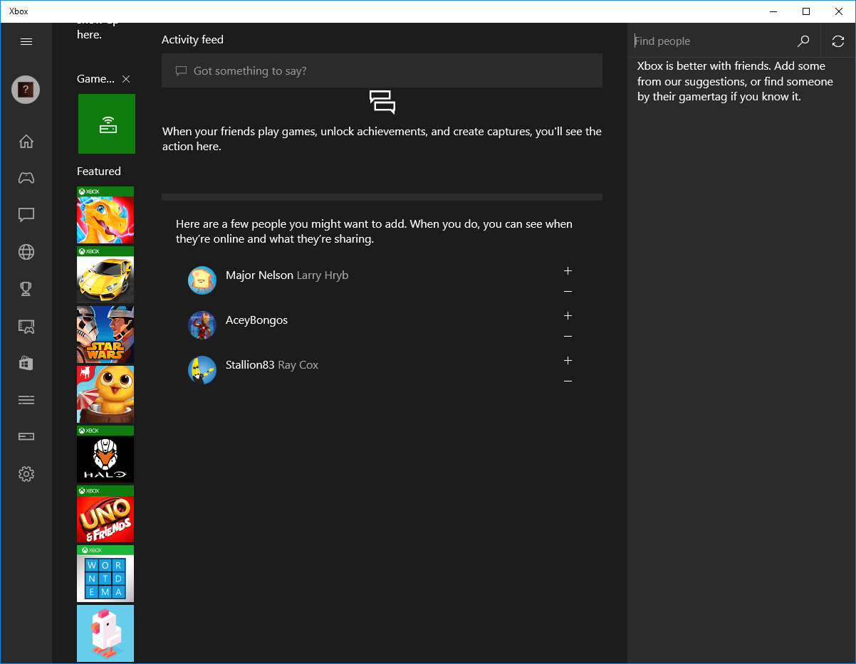 The Xbox One's new interface will look a lot like the Windows 10 Xbox app