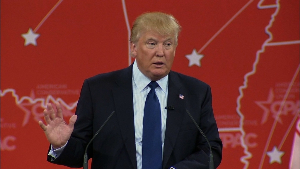 American businessman Donald Trump speaks at the Conservative Political Action Conference on Feb. 27 2015