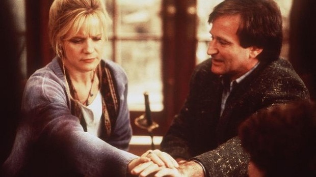 Bonnie Hunt and Robin Williams in beloved movie Jumanji