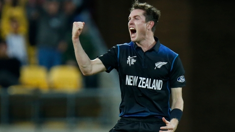 Bowler Adam Milne missed the World Cup semifinal because of injury