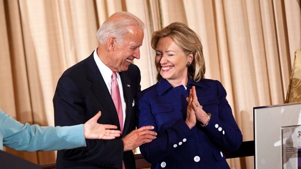 Joe Biden and Hillary Clinton