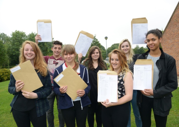 Bridlington School pupils celebrate another excellent year of results NBFP PA1534-20g