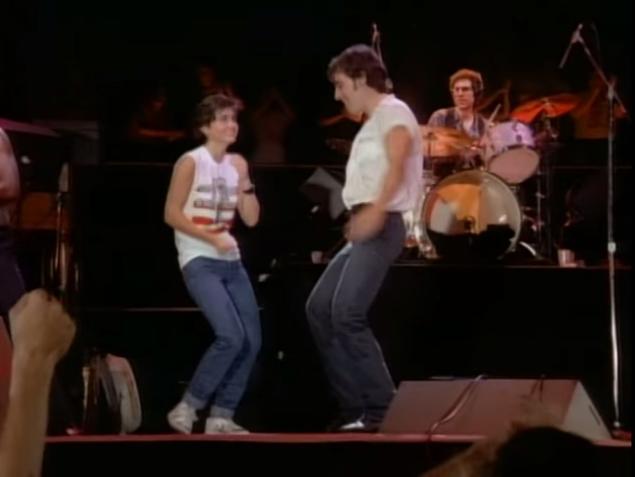 Courtney Cox dances in the video for Bruce Springsteen's'Dancing in the Dark