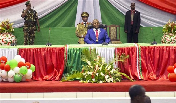 Burundi President Pierre Nkurunziza sworn in for third term