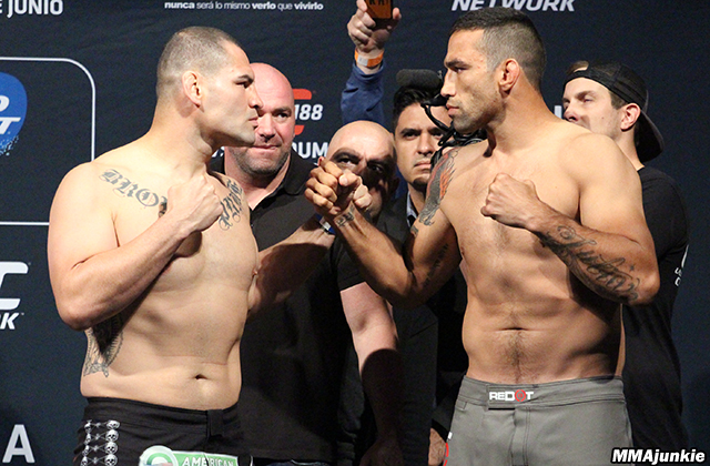 Cain Velasquez and Fabricio Werdum