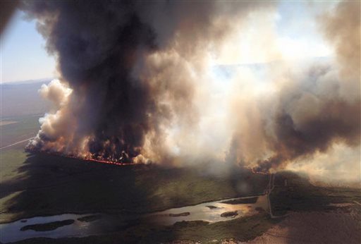 Worsening conditions at the wildfire have prompted authorities to issue a second evacuation order this weeken