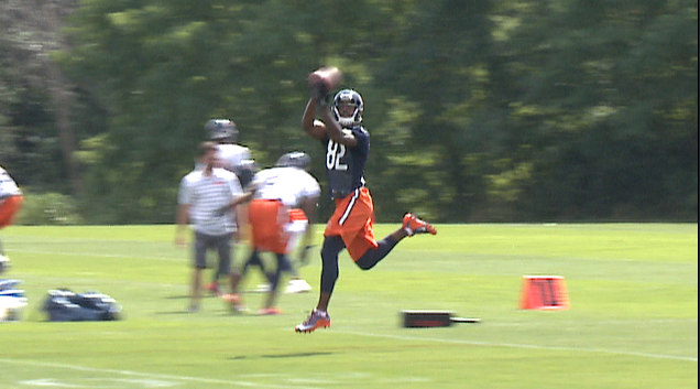 The Bears practice at Halas Hall on