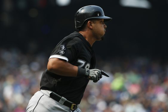 Jose Abreu watches his two-run home run as he runs the bases against the Seattle Mariners during the sixth inning of a baseball game Sunday Aug. 23 2015 in Seattle