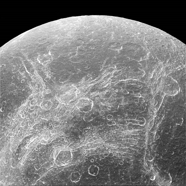 NASA's Cassini Spacecraft Captures Breathtaking Images Of Saturn's Moon Dione