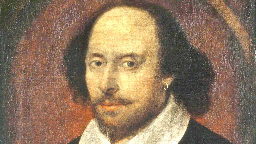 Chandos painting of William Shakespeare. Image via Wikimedia Commons