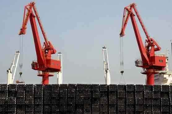 China recorded a trade surplus of $43.03 billion for the month below forecasts of $53.25 billion