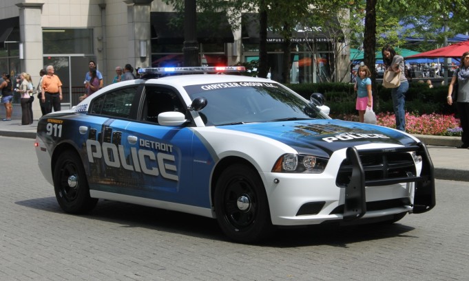 Police cruiser in Detroit