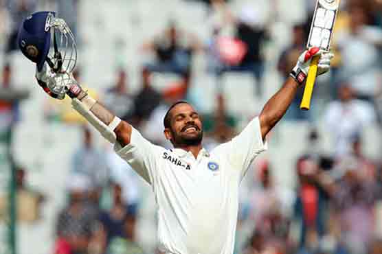 Dhawan reached the three-figure mark 20 minutes before lunch