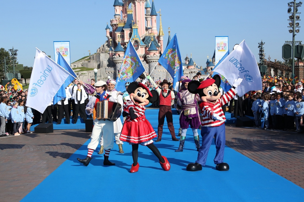 Disneyland Paris Celebrates 50th Anniversary of'it's a small world during Global Sing Along at Disney Parks