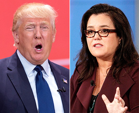 Donald Trump and Rosie O'Donnell