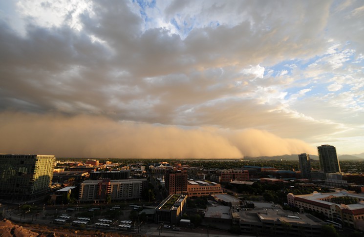 Not this morning's dust storm but you get the drift