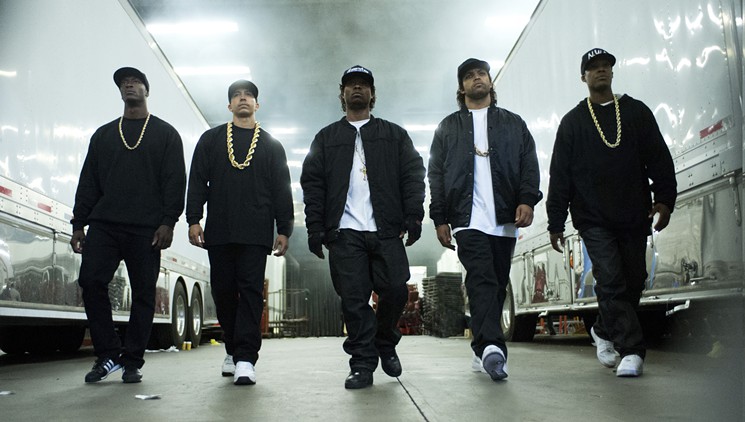 The cast of Straight Outta Compton