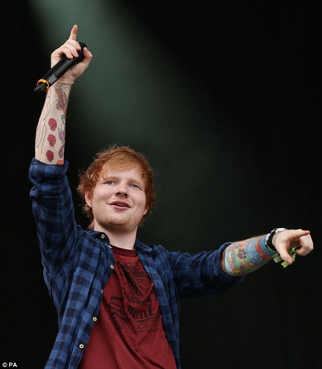 Delighted: Ed's said of the announcement'I'm delighted to be playing Fusion Festival after stepping in at the last minute to help out the guys at Fusion and support The Princes Trust