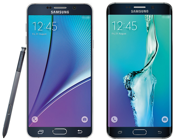 Evan Blass Twitter The purported leaked images of the Samsung Galaxy Note 5 and S6 Edge Plus