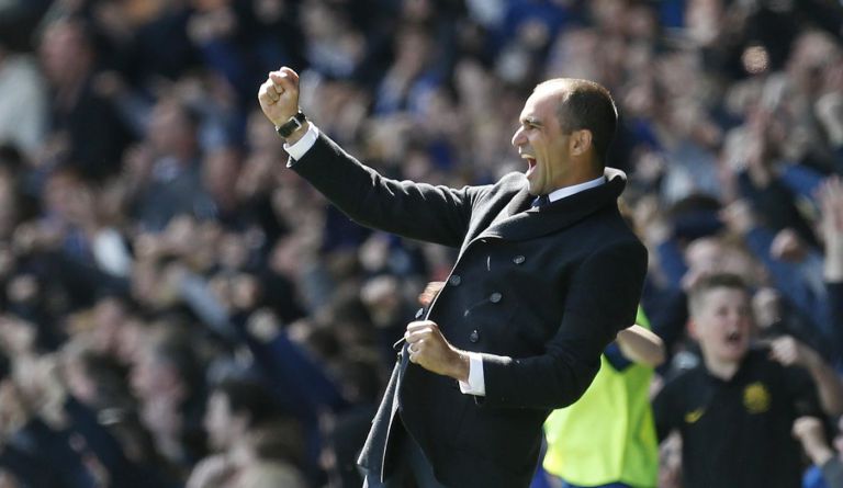 Everton FC manager Roberto Martínez