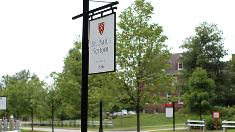 Exterior of St. Paul's School in New Hampshire