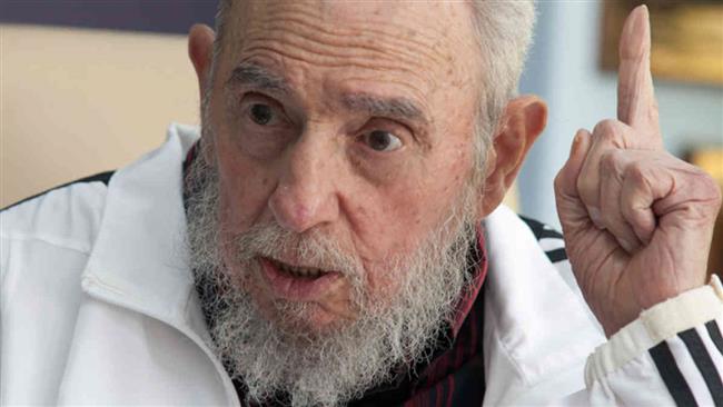 Former Cuban president Fidel Castro