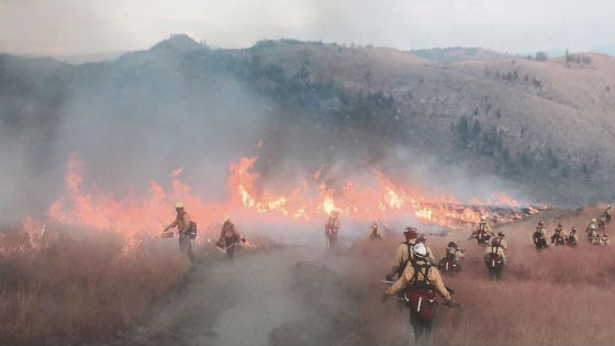 Firefighters battling the Okanogan Complex fire