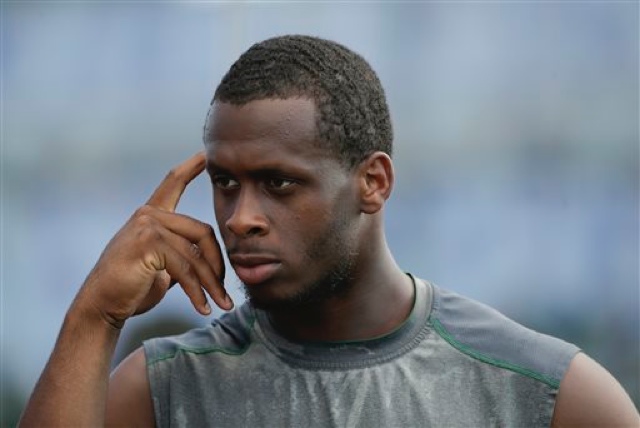 Geno Smith at training camp earlier this month