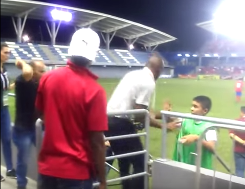 Crazy! Watch Paulo Wanchope push a ball boy and punch security guard at U23 match