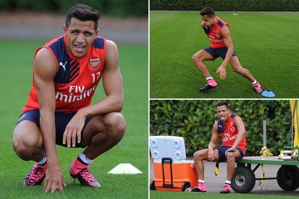 He's back Alexis Sanchez has returned to training at Arsenal