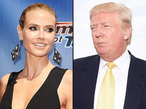 Heidi Klum has reacted to Donald Trump's latest insult that she's'no