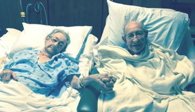 Couple married for seven decades put in same room by hospital staff so they