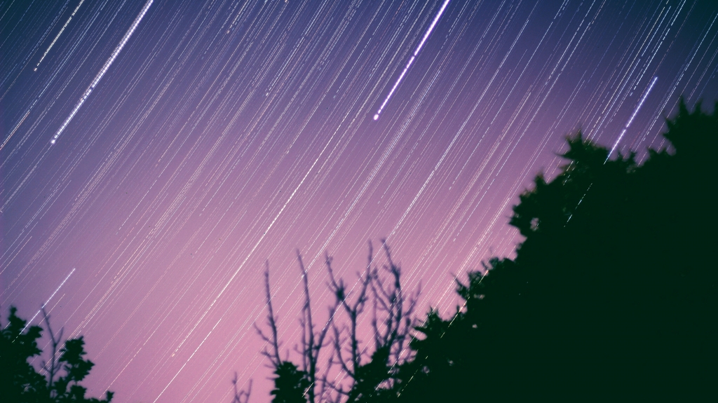 Star trails captured during the Perseids Meteor Shower Aug. 12 2014