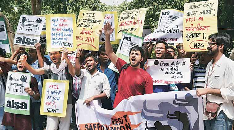 Nationwide outrage as FTII students arrested after gherao