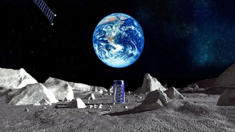 Get ready for ads on the moon. Starting with this Japanese sports drink