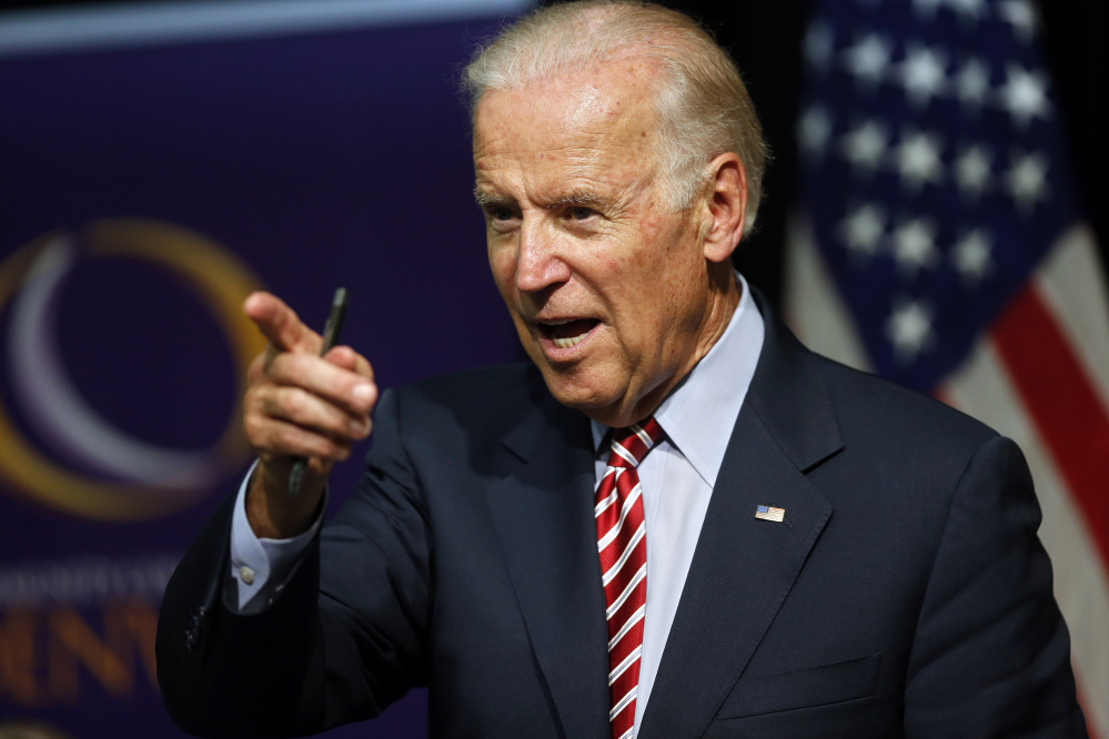 Vice President Joe Biden speaks during a roundtable discussion at the Advanced Manufacturing Center at Community College of Denver