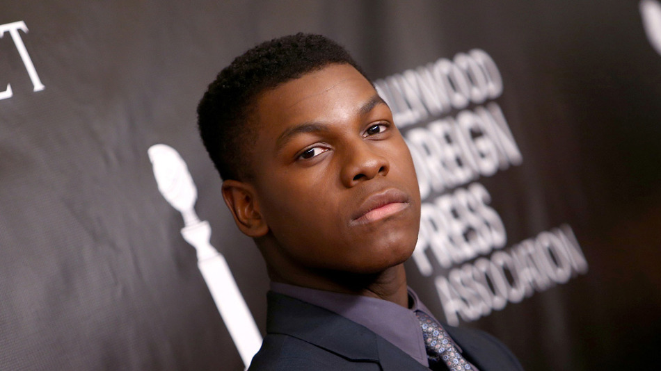 John Boyega attends an HFPA banquet in Beverly Hills on Aug