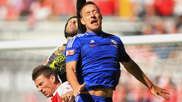 John Terry in action for Chelsea in the Community Shield      
        
            
    
               Show Grid