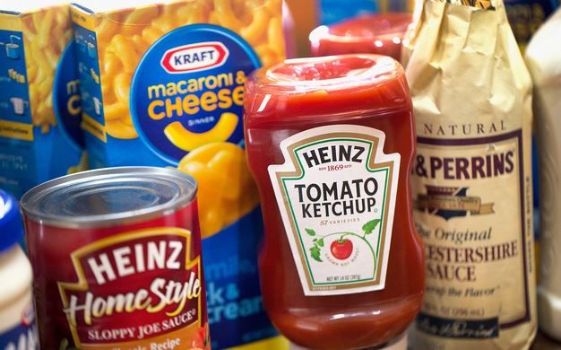 Sales slips for both the Kraft and the Heinz parts of new company