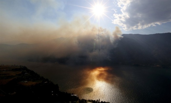 Twisp Washington a day after three firefighters were killed fighting a wildfire near the town