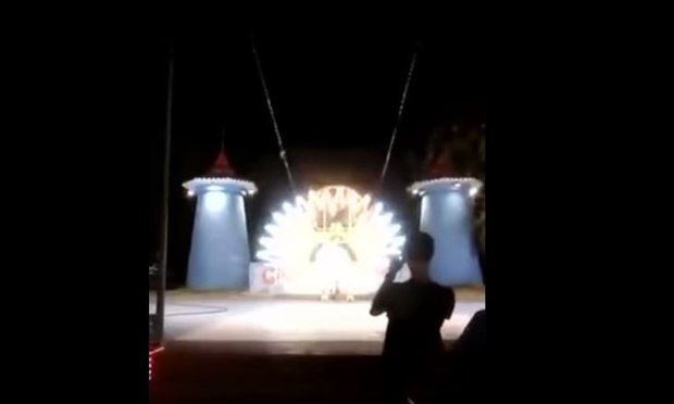 VIDEO: Horror as French fairground ride snaps