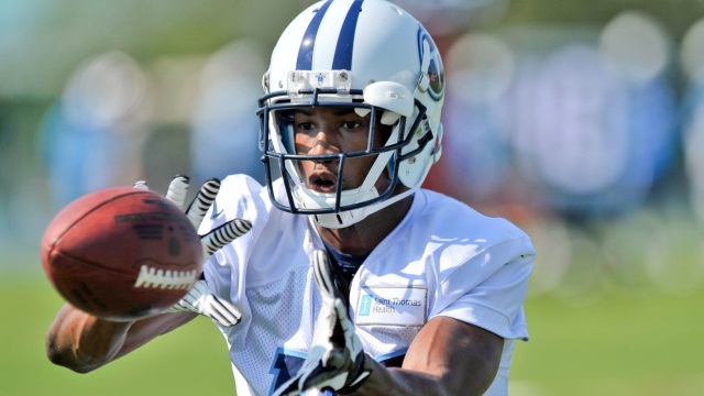 All eyes on quarterback Marcus Mariota as Titans open training camp. Also former Vol Justin Hunter was out there today and said