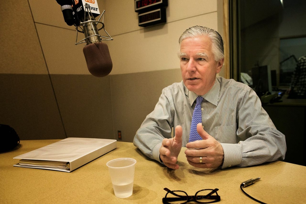 UMass President Marty Meehan in the WBUR studios in In a letter to Meehan sent earlier this month Senate President Stanley Rosenberg urged Meehan and the trustees of UMass to reconsider a 5 percent hike in student fees