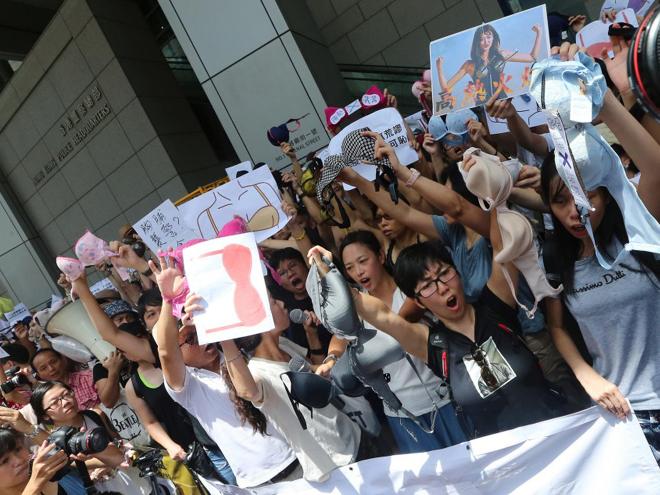 Hong Kong woman jailed for using'breast as weapon; irked people launch'bra protest