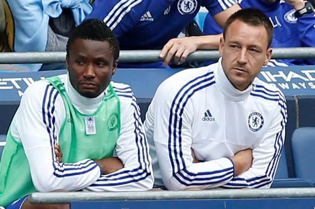 Mikel Watches Alongside Benched Terry